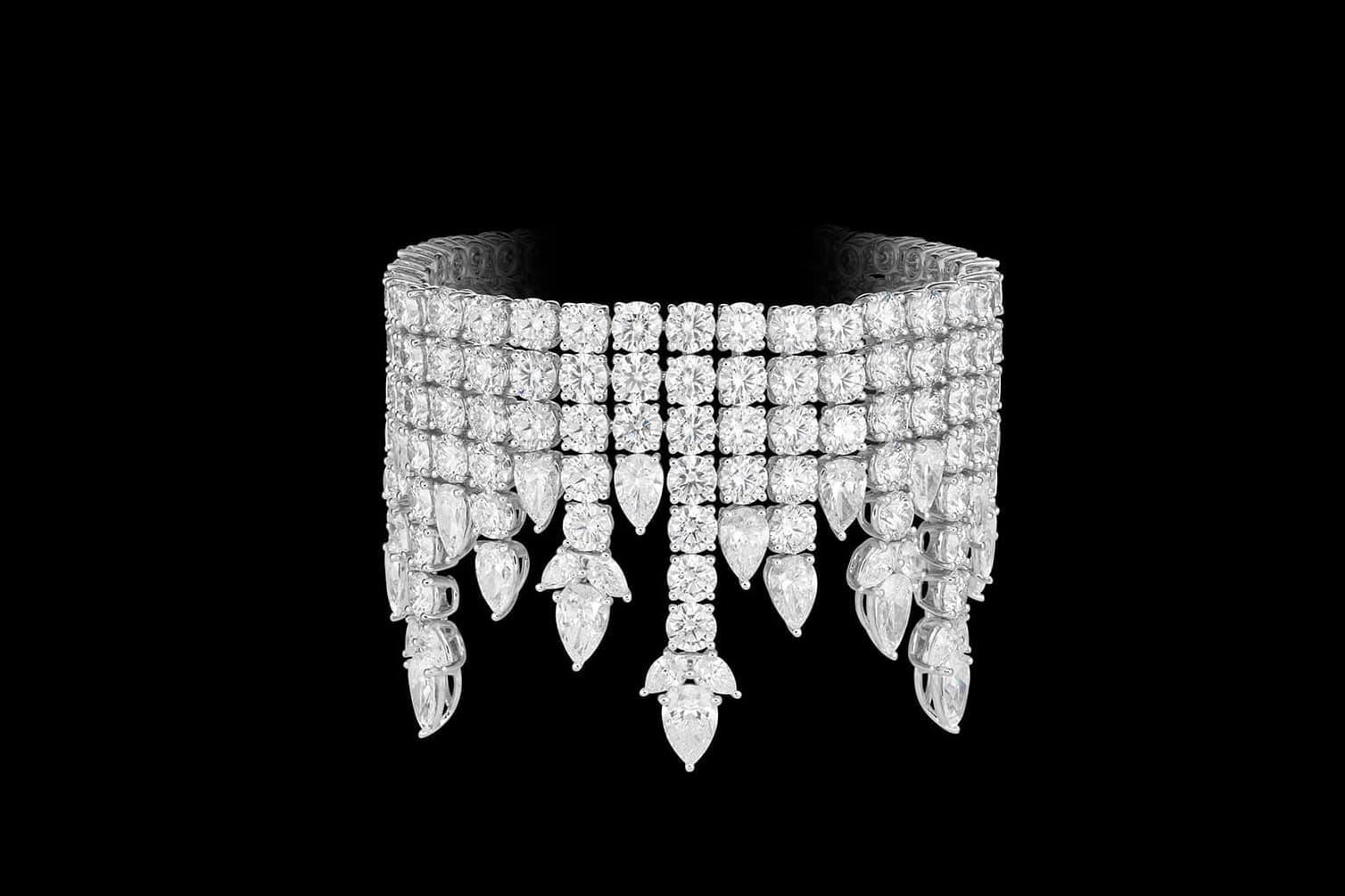  Chopard Green Carpet Collection bracelet with 82ct of diamonds in white gold