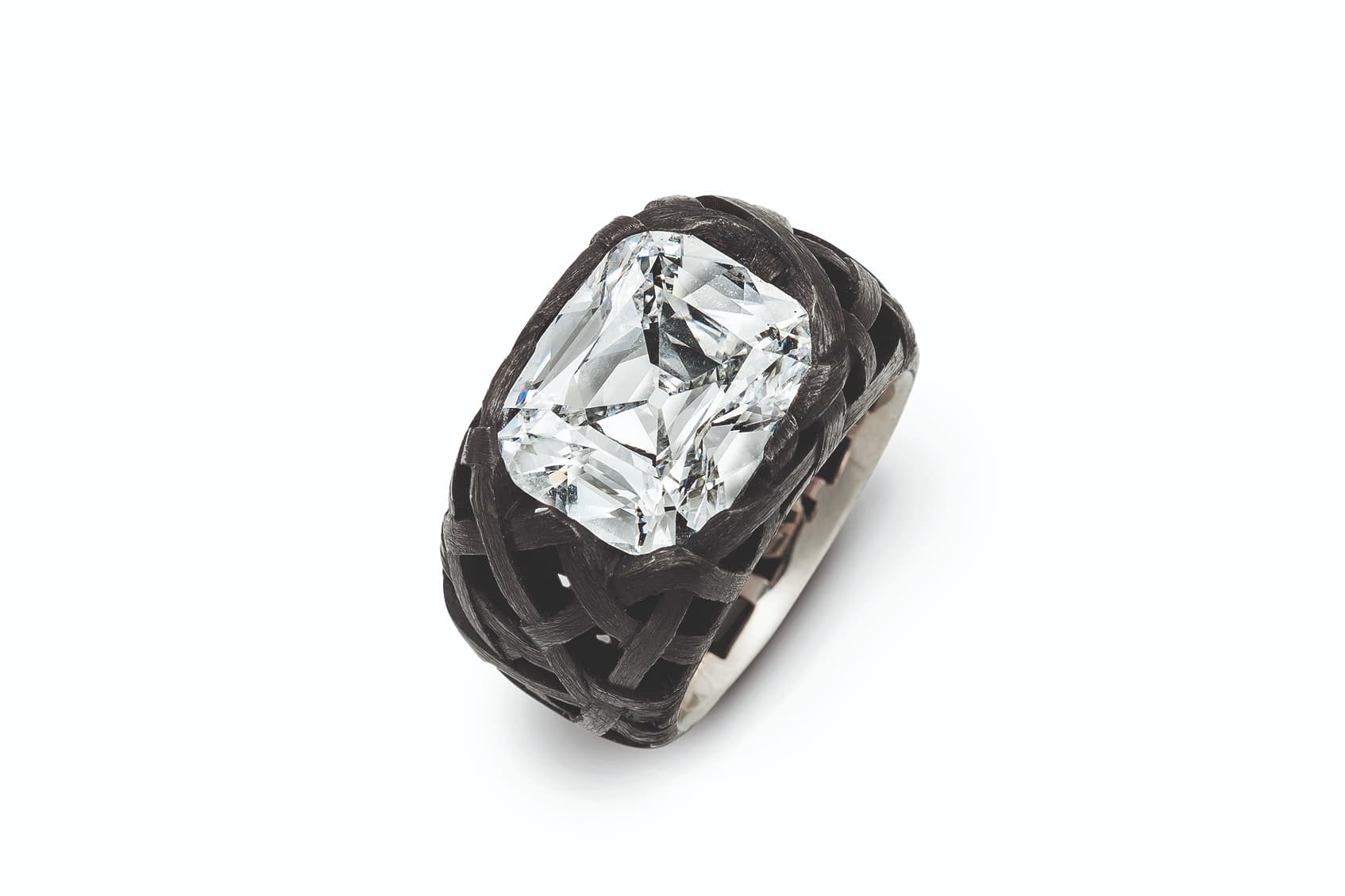  Hemmerle ring with diamond in iron