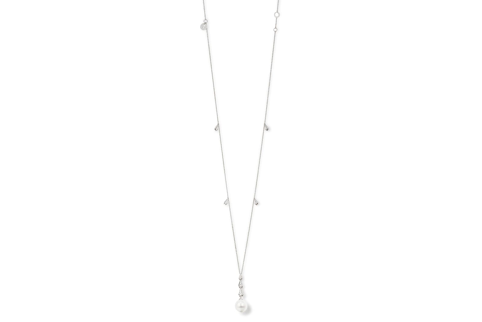  Boodles Secret Garden collection Bellflower sautoir with pearls and diamonds in white gold