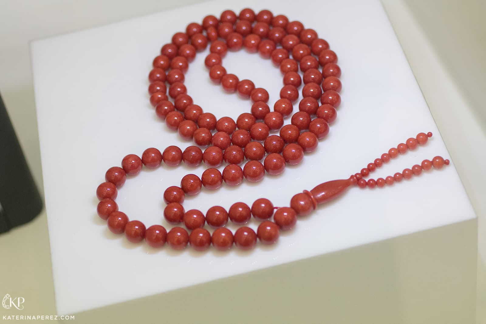  Coral prayer beads that were tested at DANAT Institute