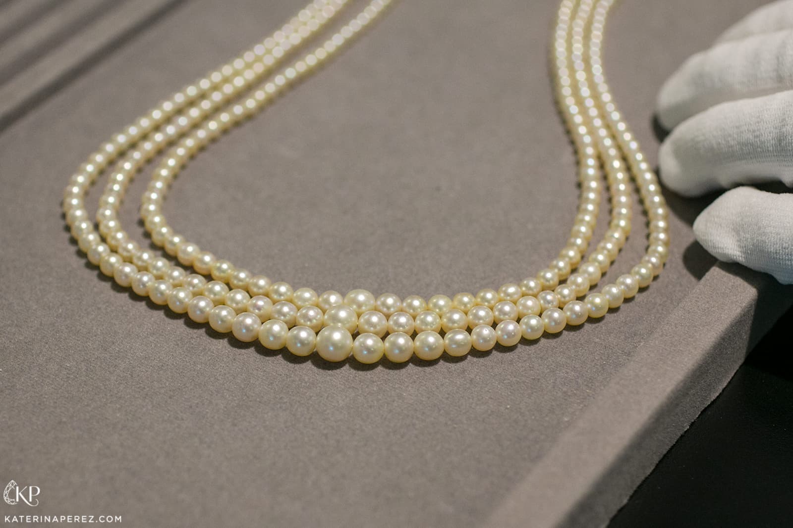  Saltwater pearl string ready to be tested at DANAT Institute