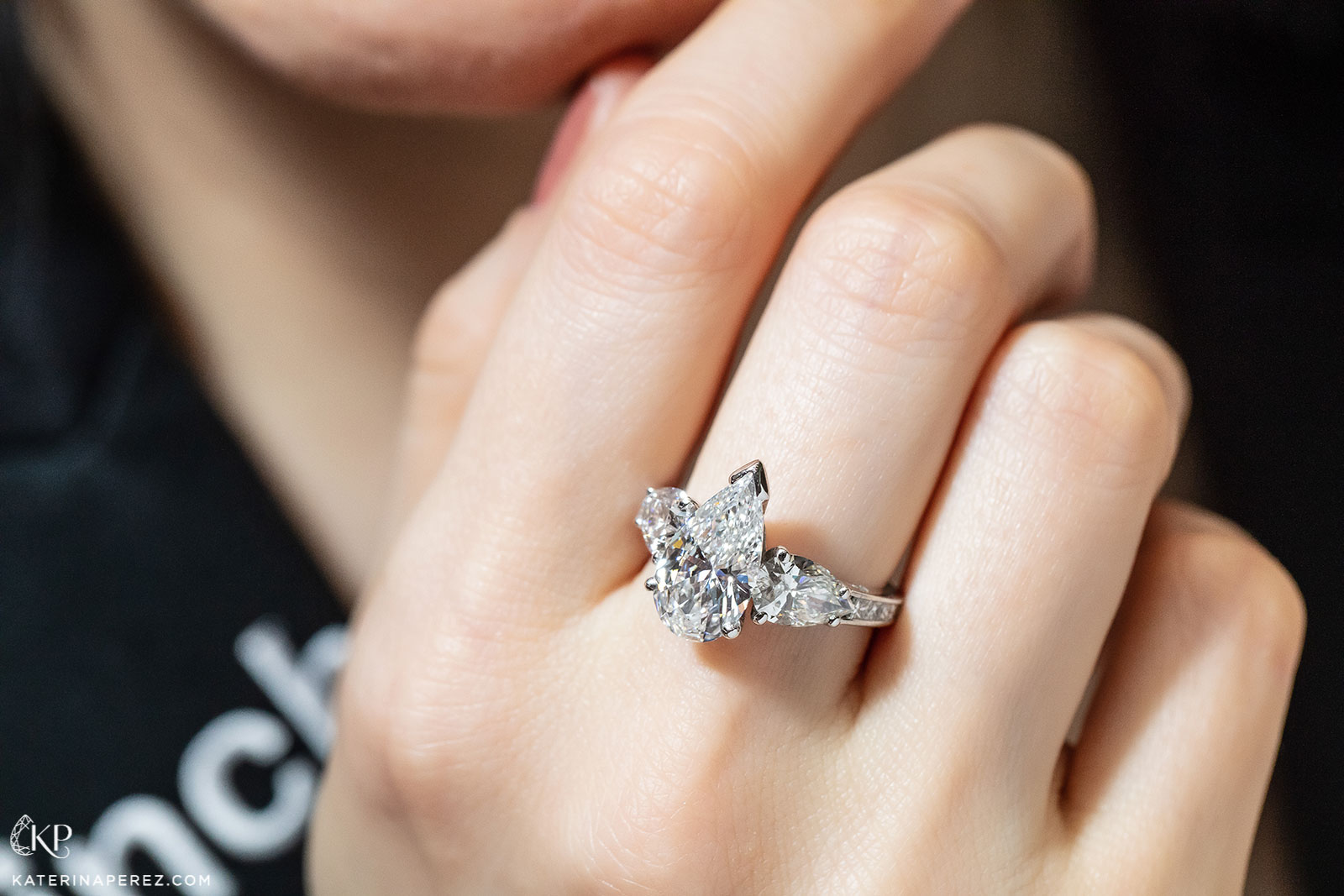 Luca Carati solitaire ring with 3.16 cts diamond. Photo by Simon Martner