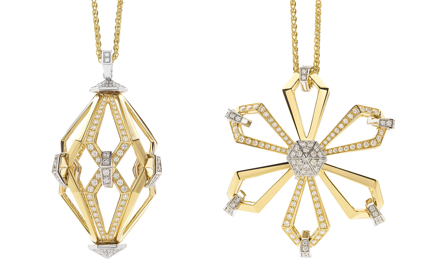 New Pliè collection transformable necklace by Luca Carati
