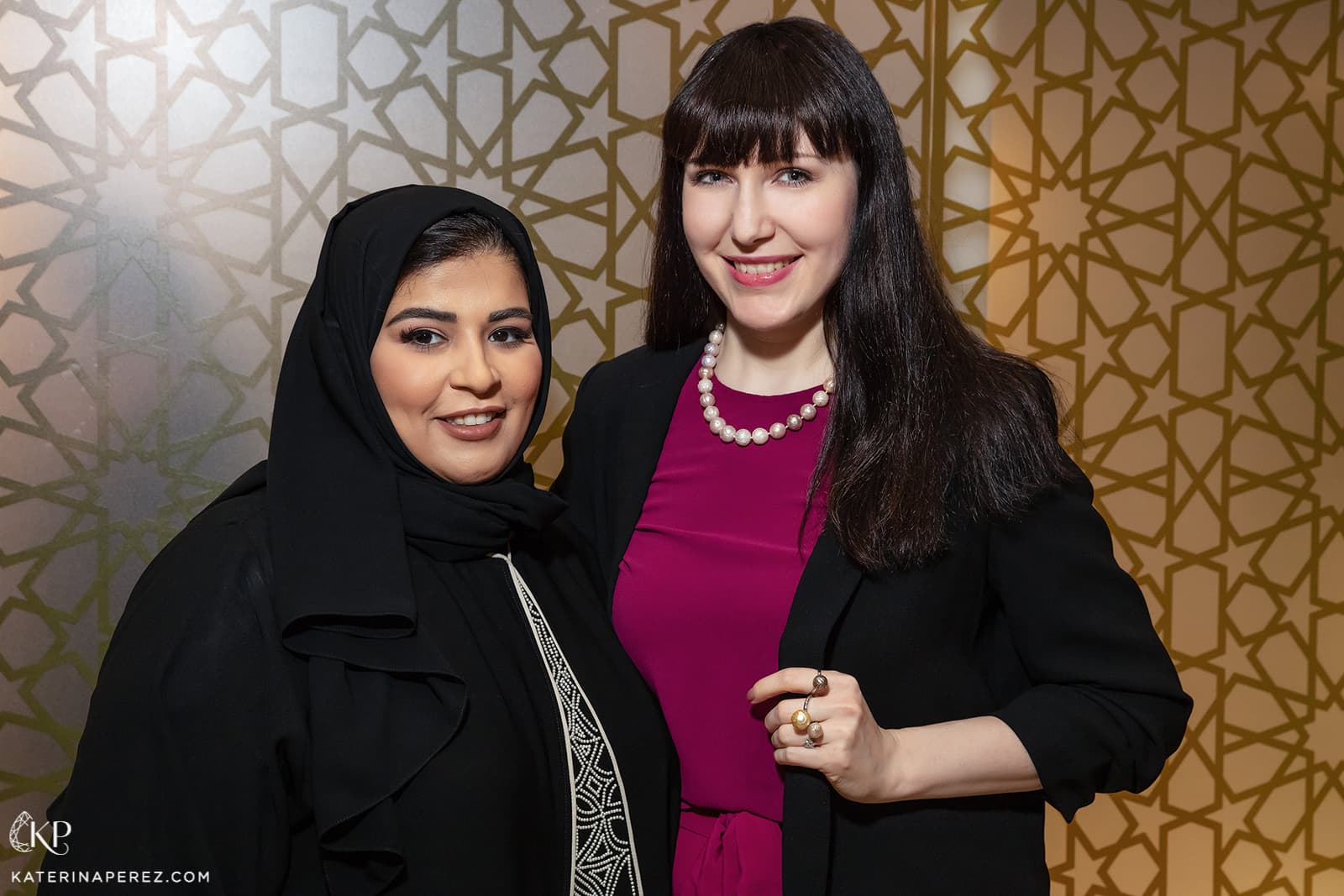 Nada Khamis Mohammed Al-Sulaiti and Katerina Perez. Photo by Simon Martner