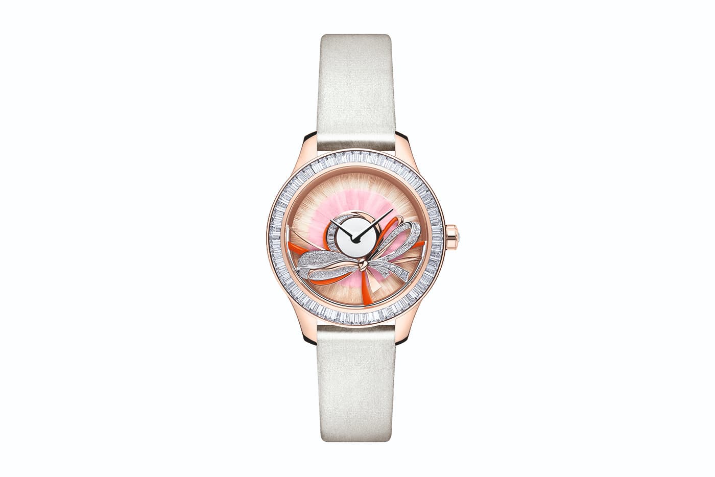  Dior Grand Bal Ruban with diamonds and feathers in pink gold and white gold