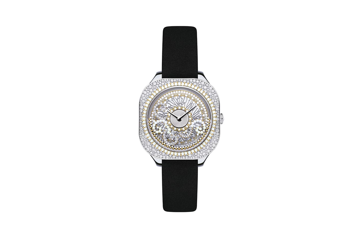  Dior Grand Bal Opera No.4 with diamonds and mother-of-pearl in white gold and yellow gold