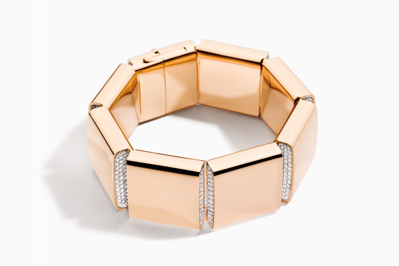  Vhernier Sorpresa bracelet with diamonds in yellow gold