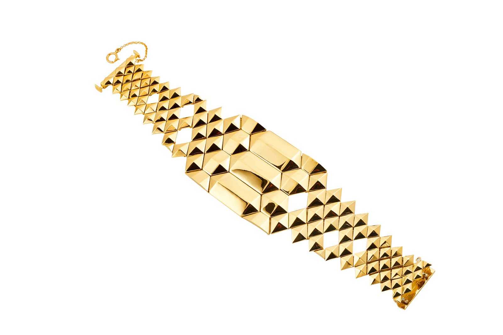  CADAR Python cuff from the Second Skin collection in yellow gold
