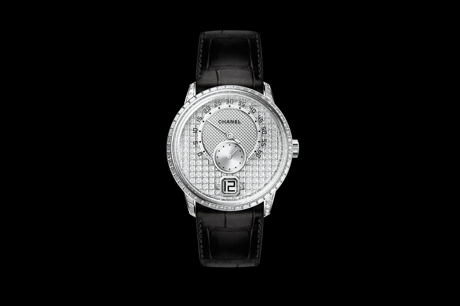  Chanel Watches 'MONSIEUR' with 11.04ct of diamonds in white gold