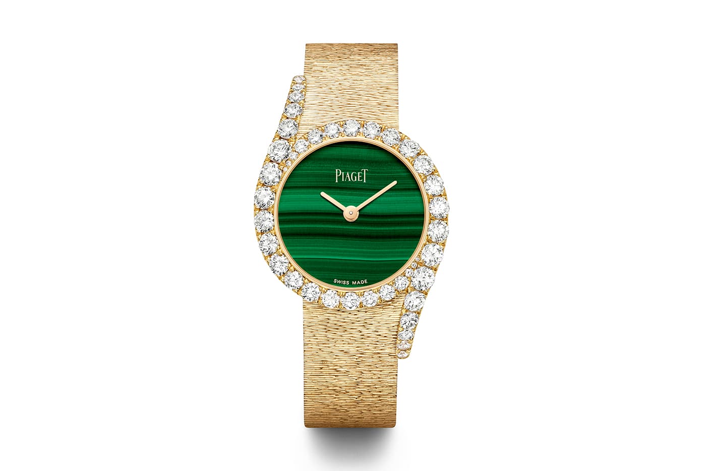 Piaget Limelight Gala watch with malachite and diamonds in rose gold