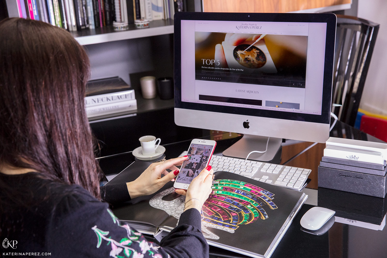 Katerina Perez at her office