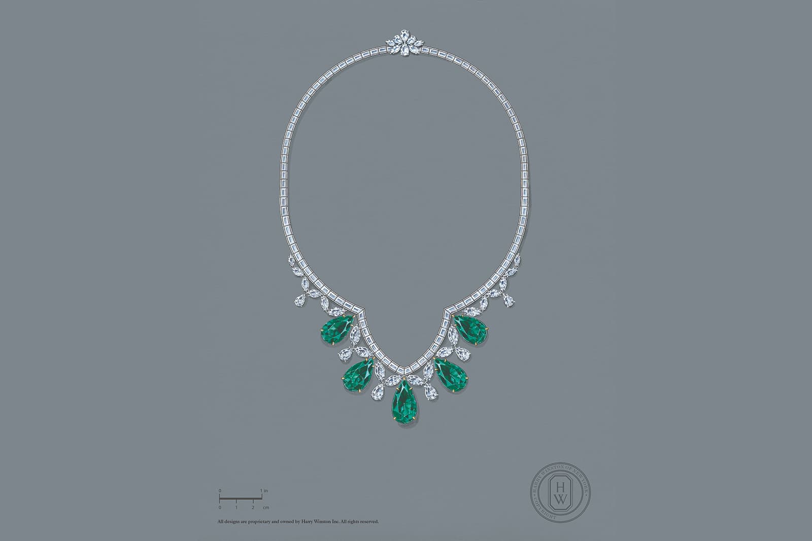Large emerald designs from famous fine jewellery brands