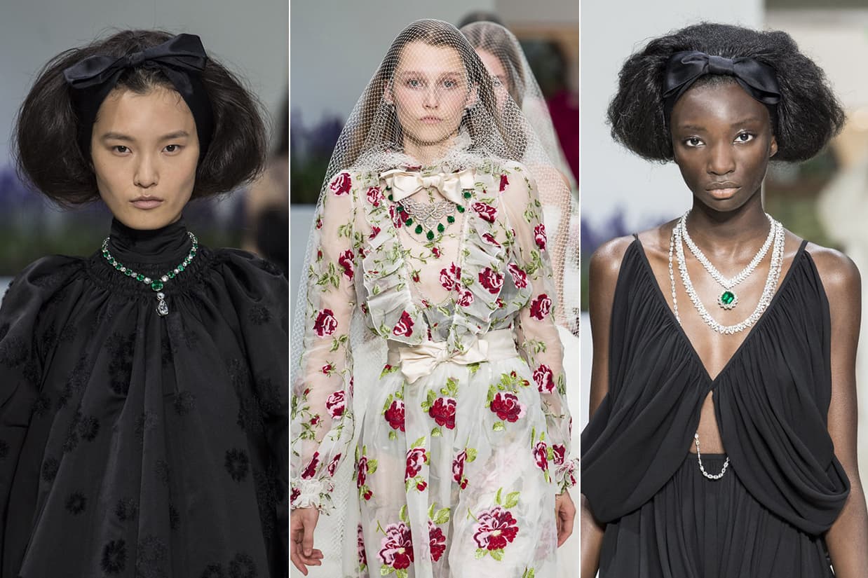 Chopard High Jewellery on the catwalk of Giambattista Valli