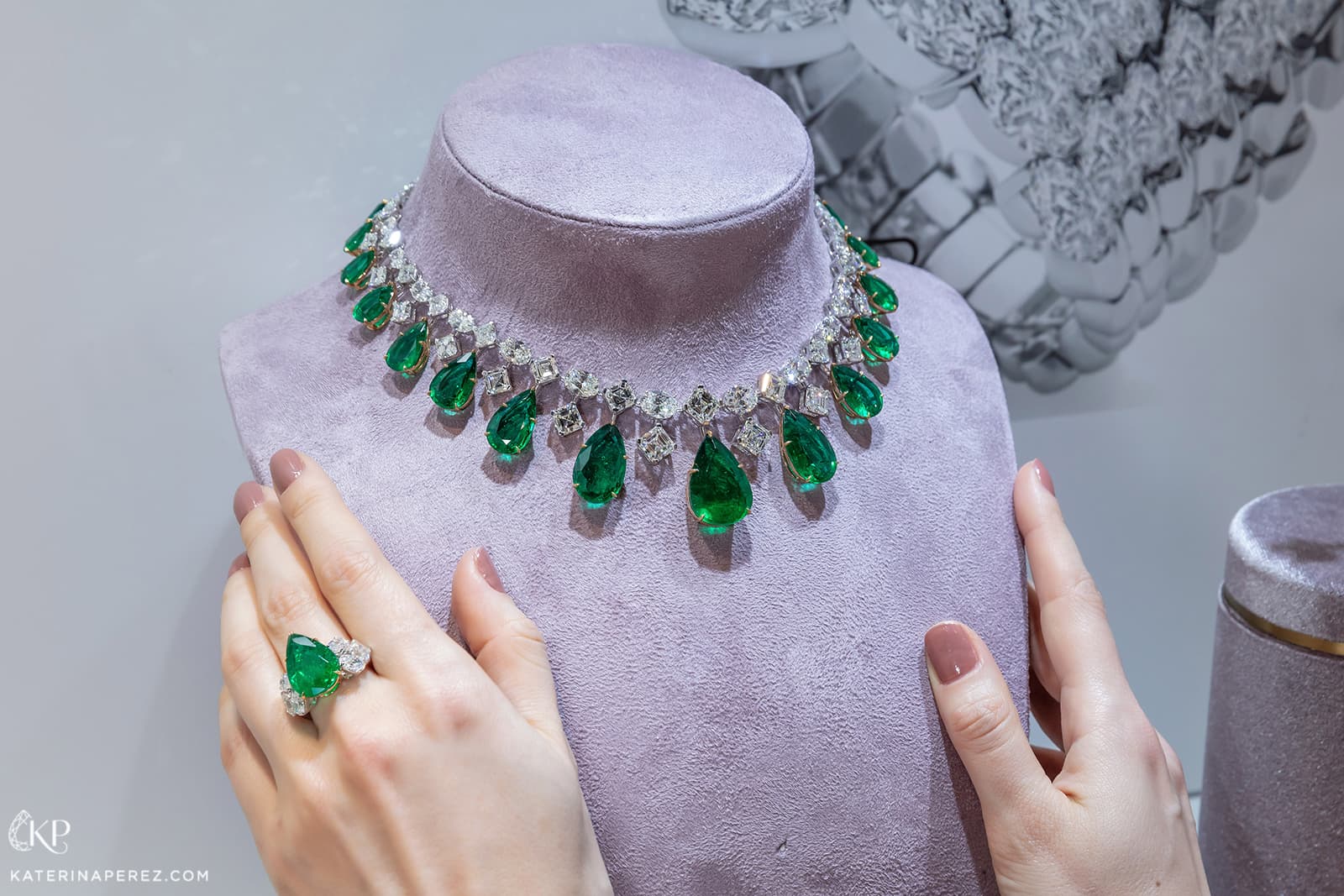 Objects of desire: Luvor high jewellery set with Colombian emeralds, all of which match in colour and clarity