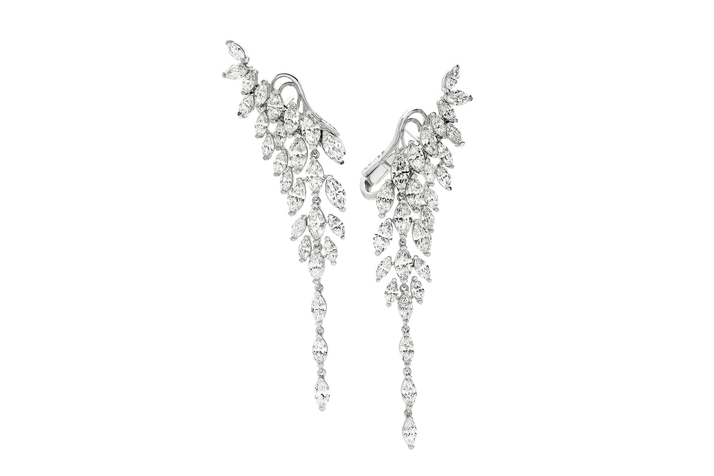 Luvor Angelo diamond drop earrings