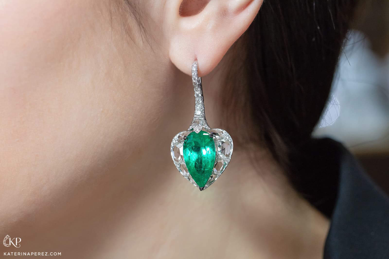 VAK Jewels Zambian emerald earrings