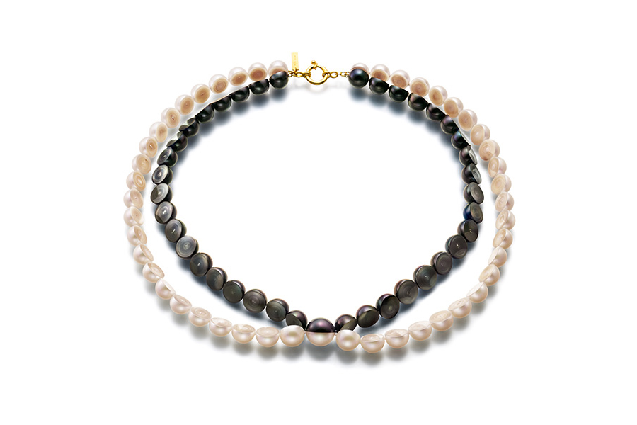 Melanie Georgacopoulos Sliced pearl necklace 