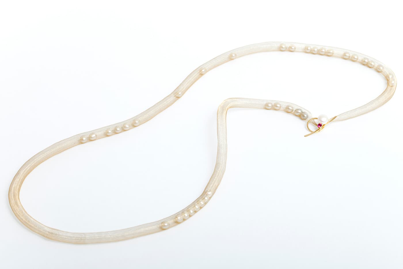 Stelios Karantonas Adam & Eve pearl necklace