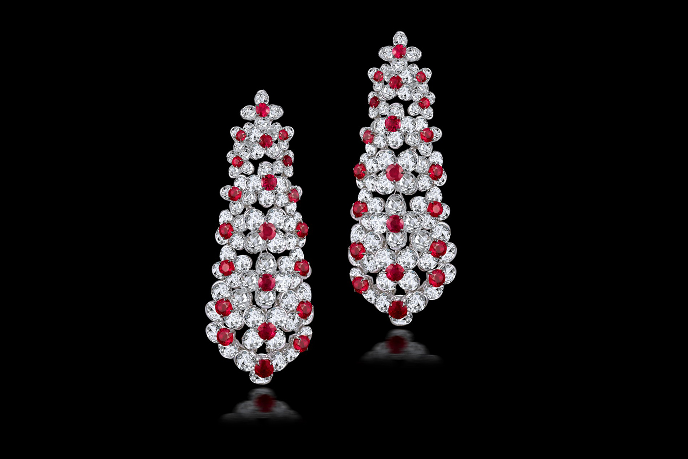 SAVAAB ruby and diamond earrings