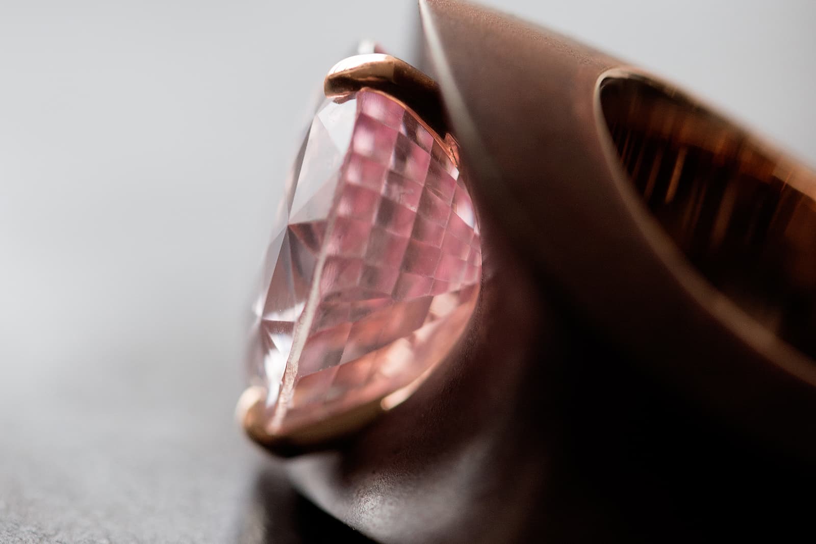  Philippe loves the contrast between the beautiful, shiny stone and the imperfect patina of the bronze