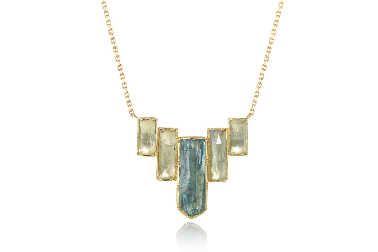 Brooke Gregson aquamarine and diamond necklace