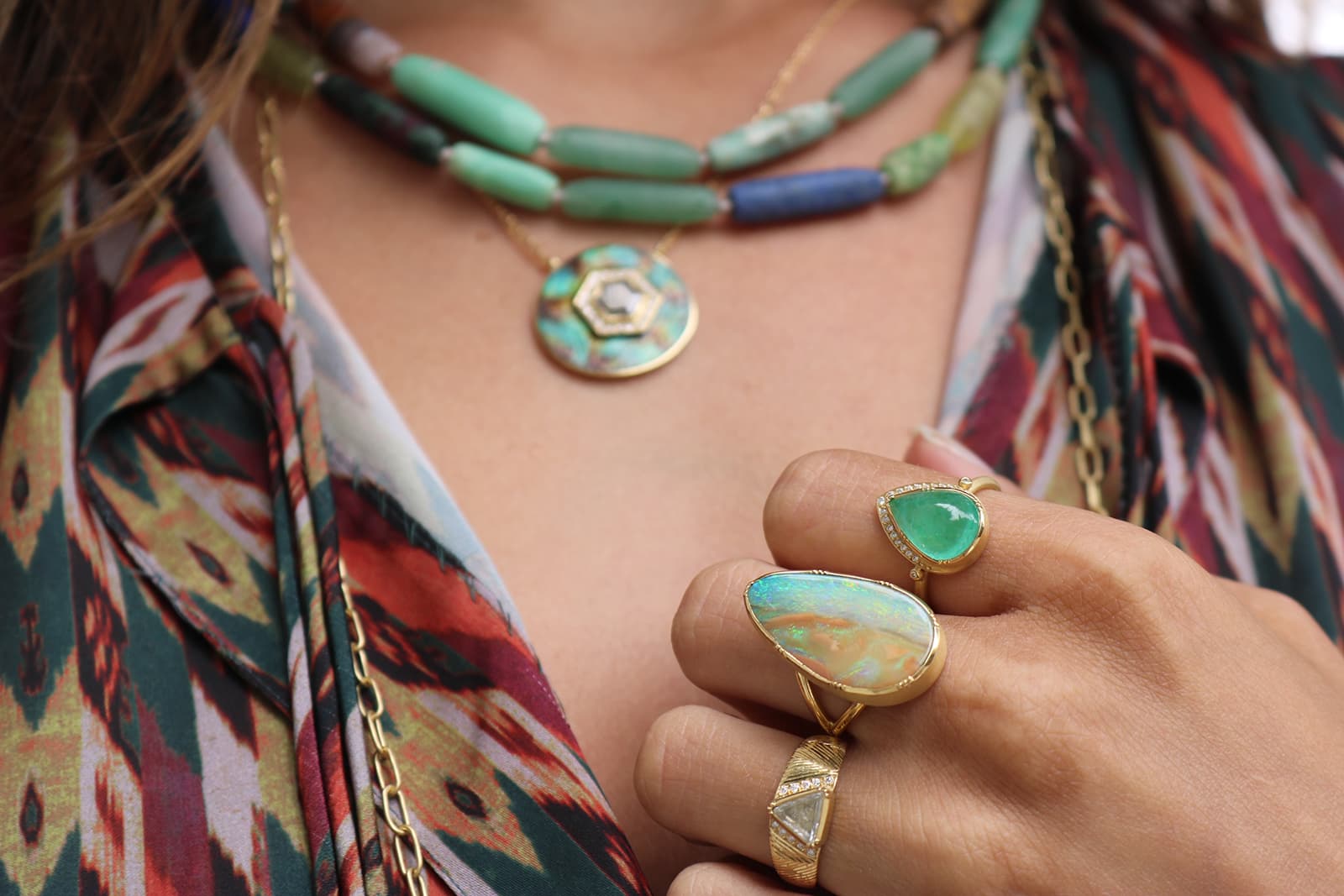 Brooke felt the stones’ energy as soon as she came upon these unique gemstone beads