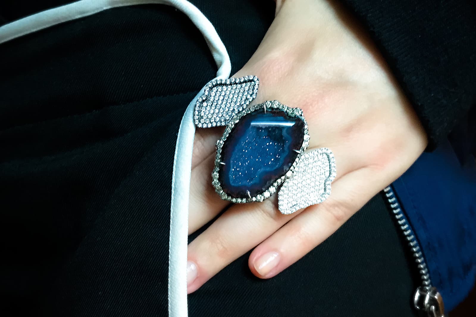  Kimberly McDonald geode and diamond ring