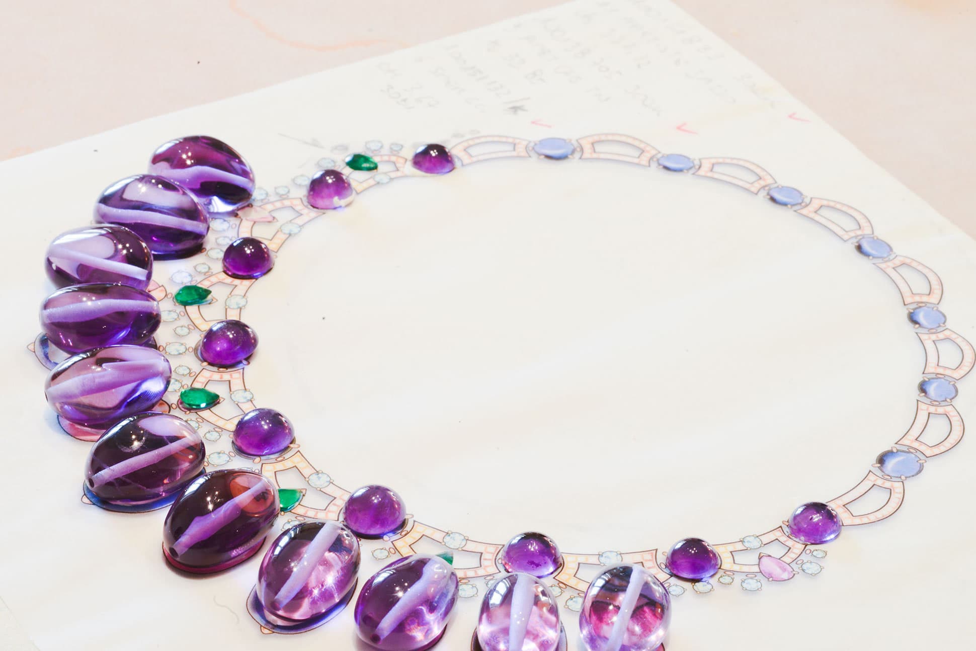 The Italian jewellery house Bvlgari uses fine amethysts frequently in its designs