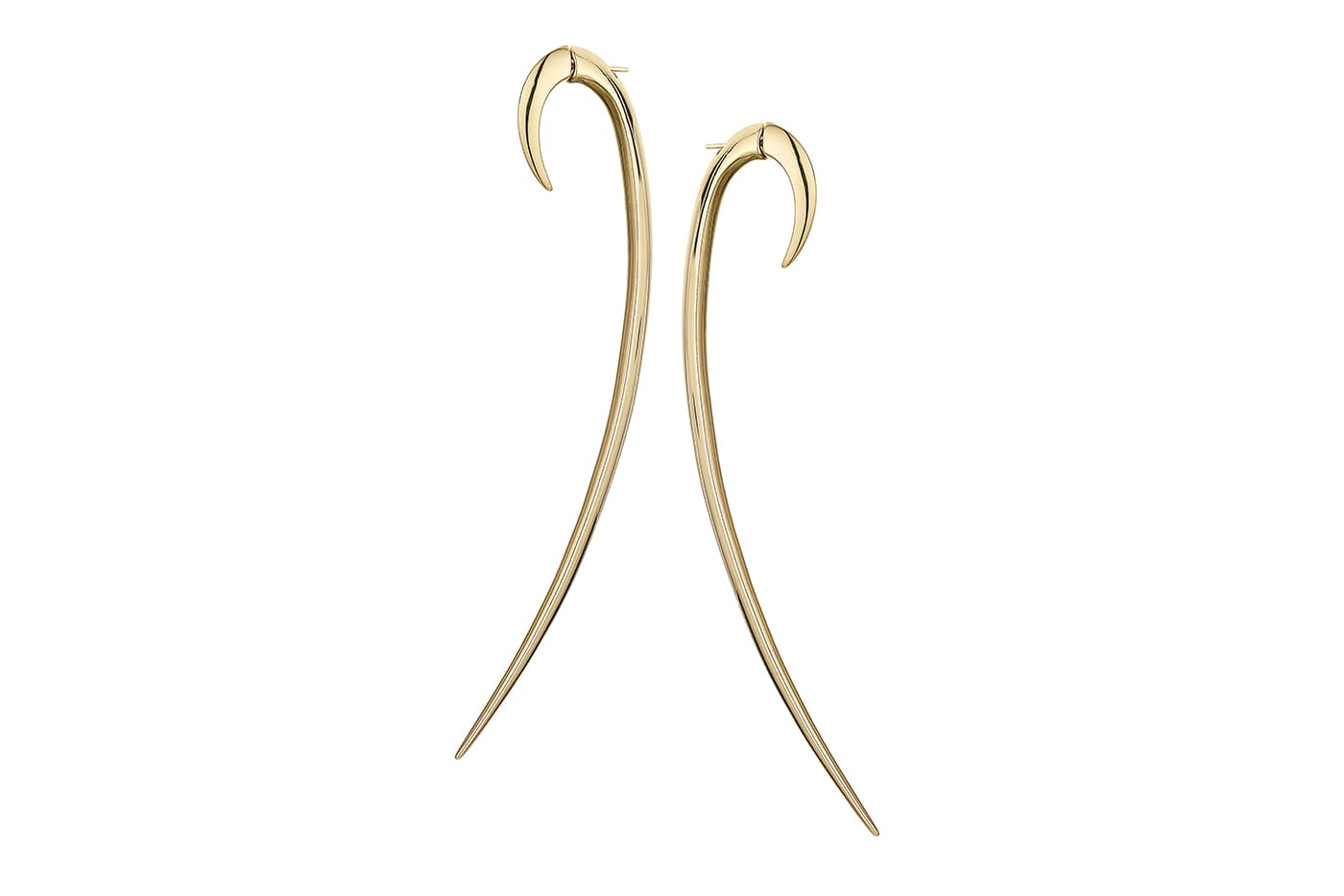  Shaun Leane Statement Hook earrings in gold vermeil