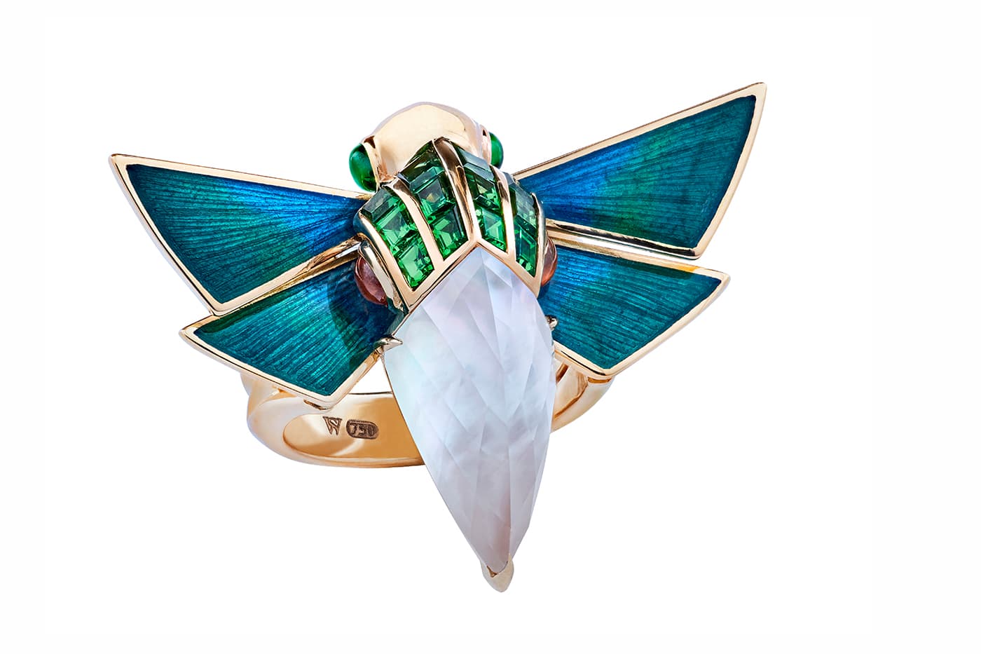 Stephen Webster Jitterbug Cuckoo Bee Crystal Haze ring