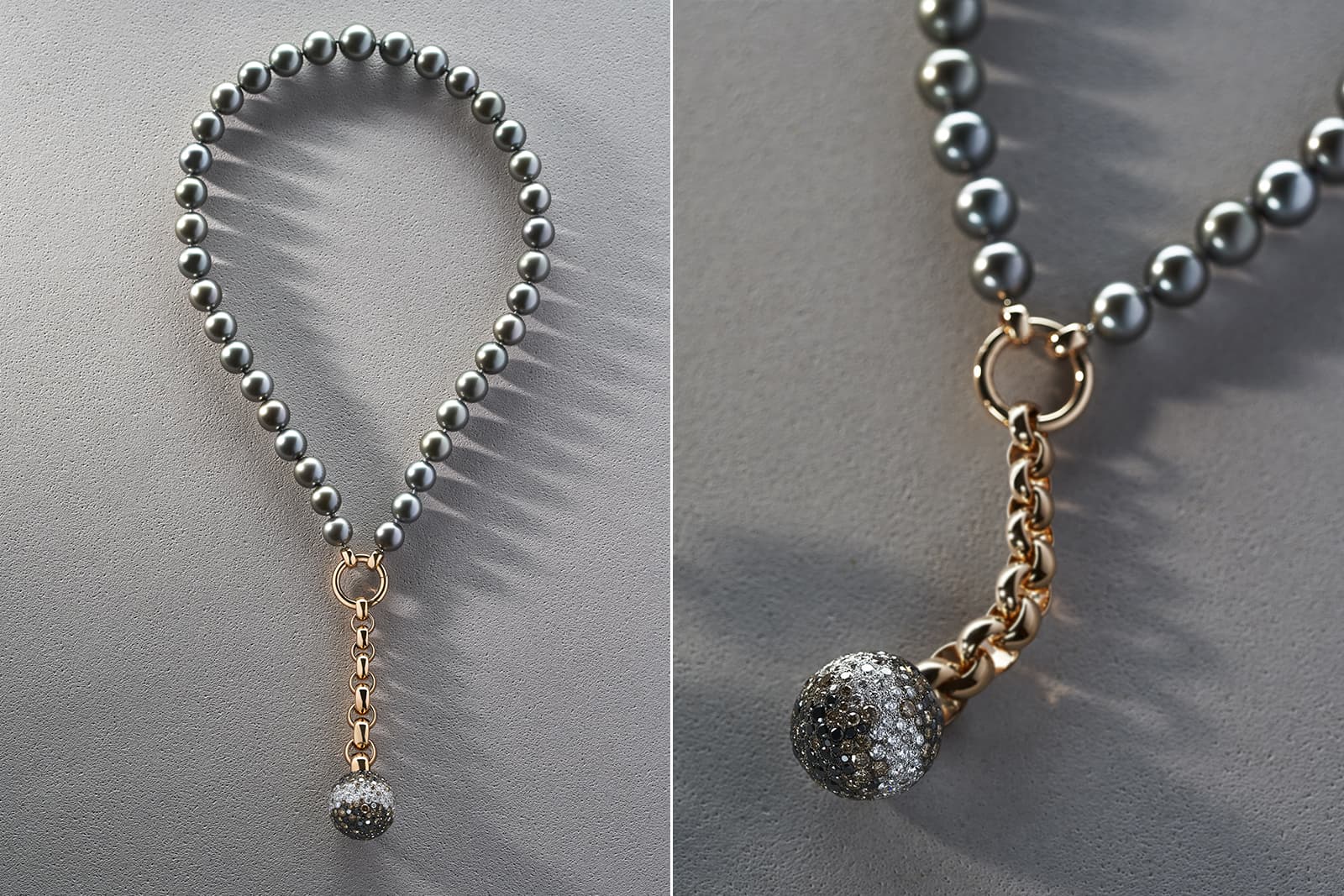  The Y-shaped Sabbia of Tahiti high jewellery necklace is effortlessly elegant 