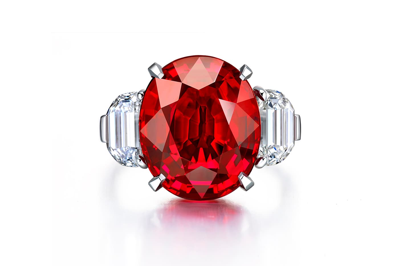  Faidee important 10.04 carat unheated Pigeon's Blood ruby and diamond ring