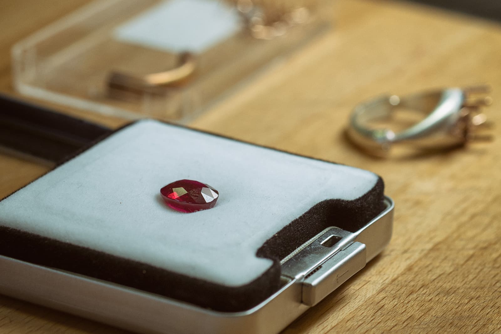  The exceptional Burmese ruby before it was set