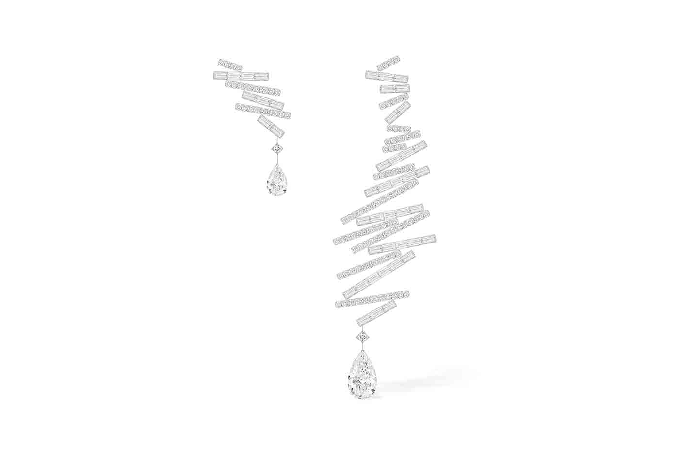  Messika Voltige Equilizer diamond high jewellery earrings
