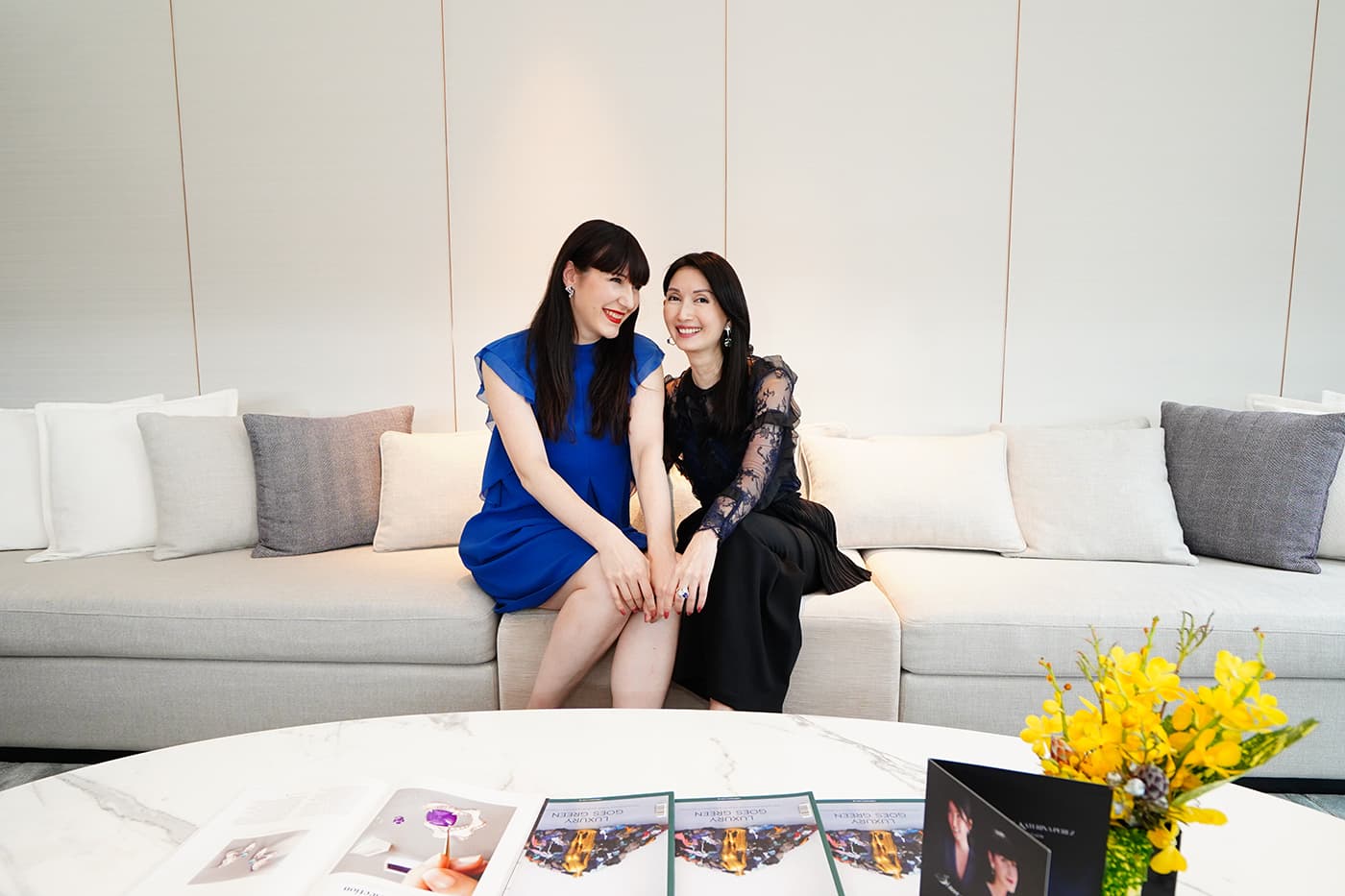  Katerina Perez pictured with Simone Ng of Simone Jewels