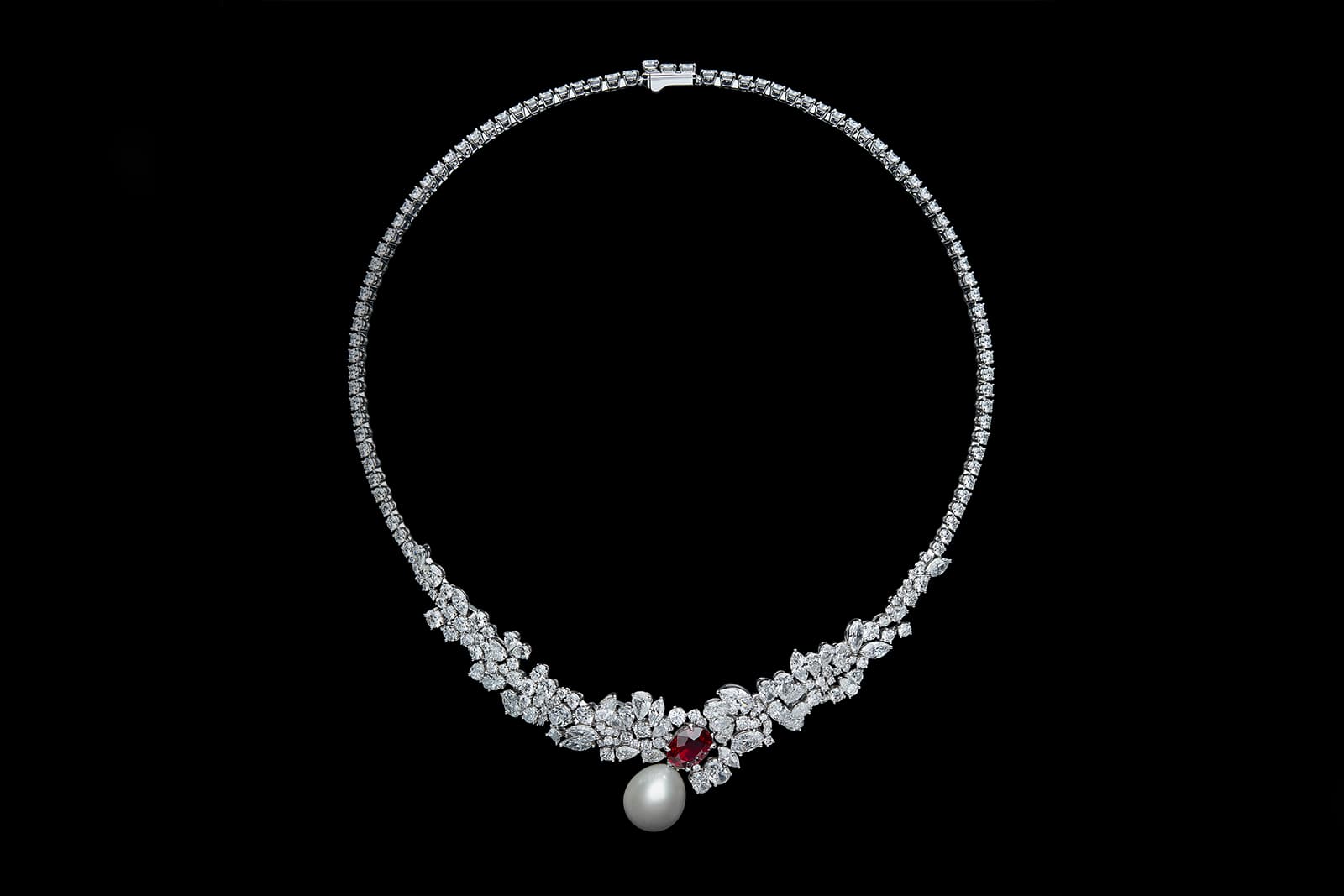 Tie & DIOR high jewellery necklace