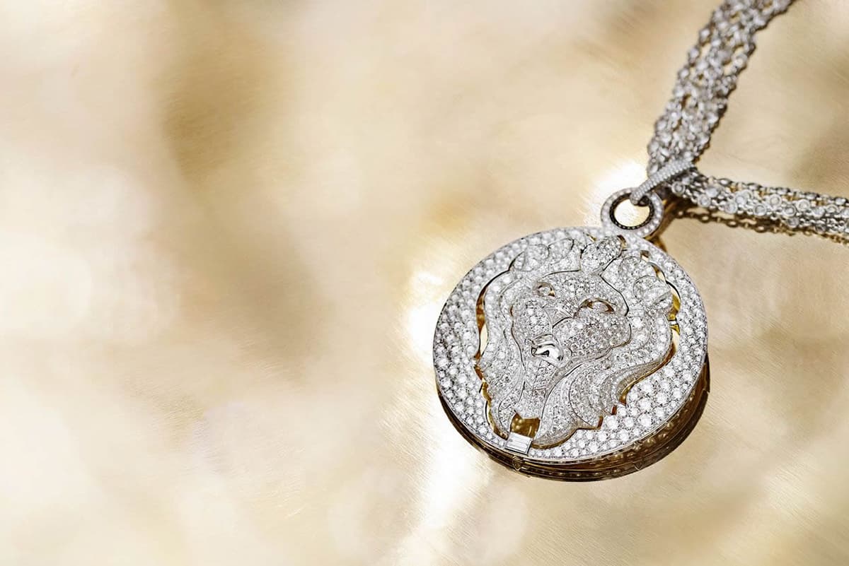  Chanel Lion Talisman diamond pendant necklace from the Sous le Signe du Lion collection