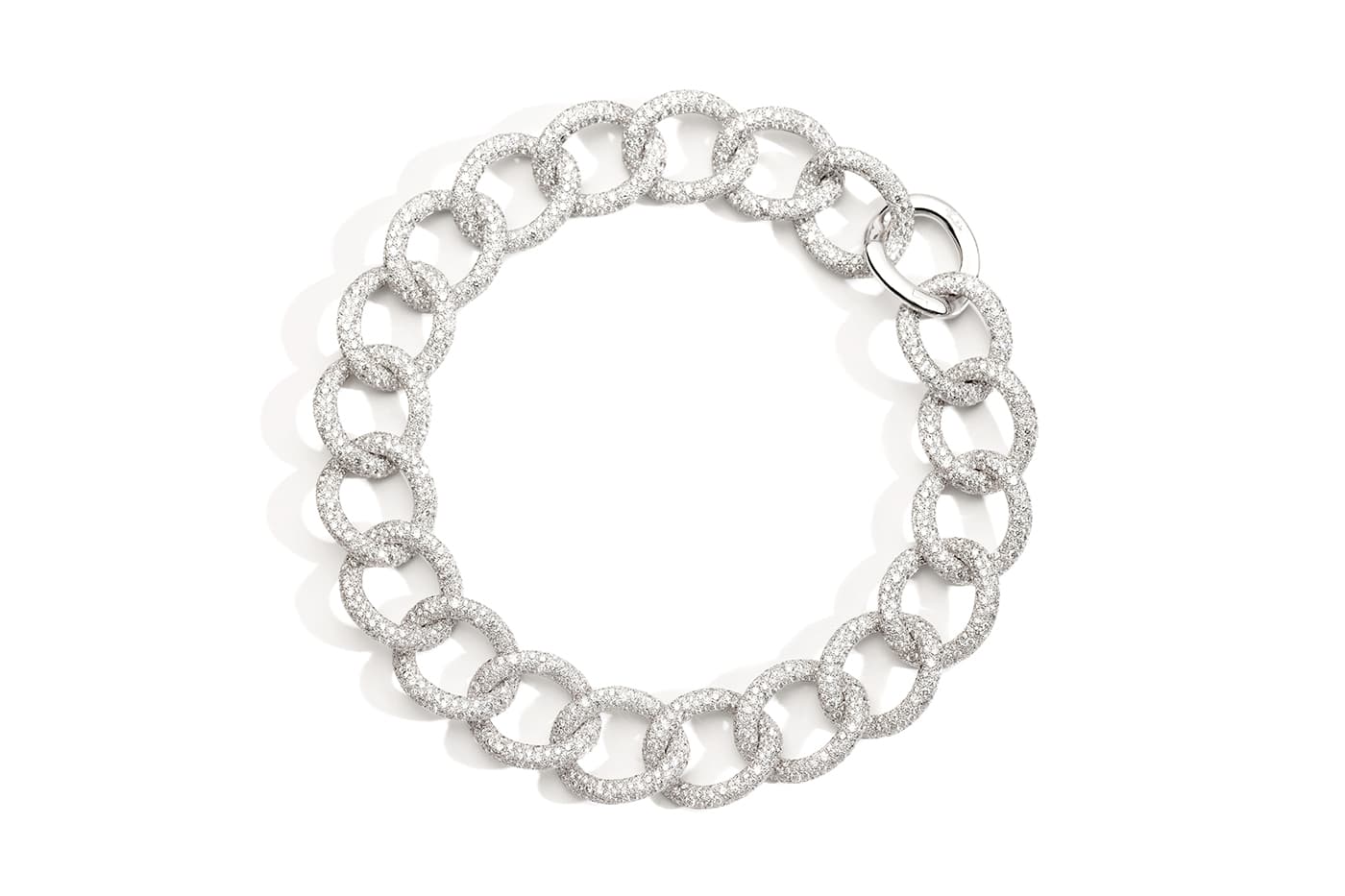  Pomellato Gourmette Assoluta white diamond high jewellery choker in white gold