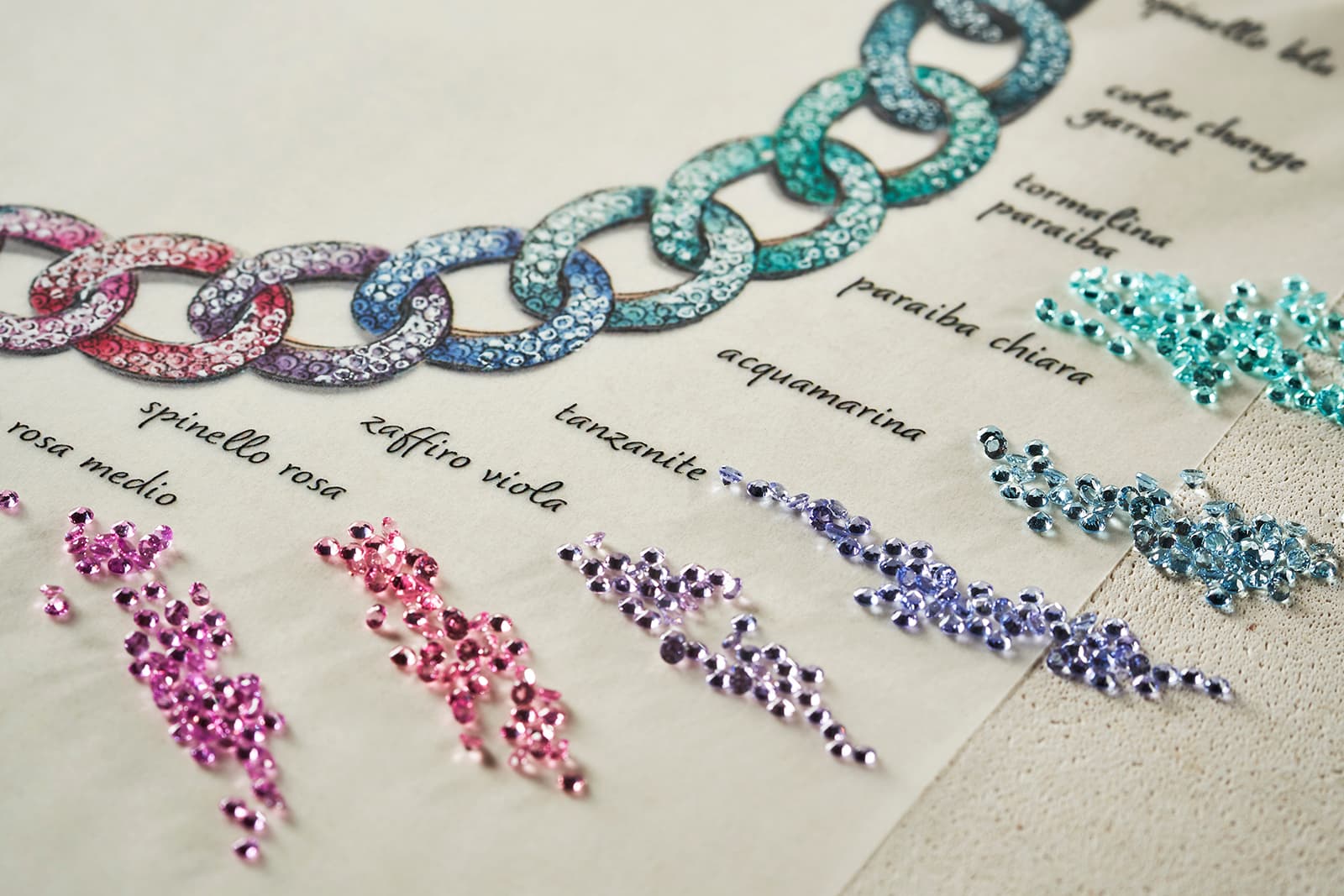  The Gourmette Cameleon necklace required nearly 200 hours of work