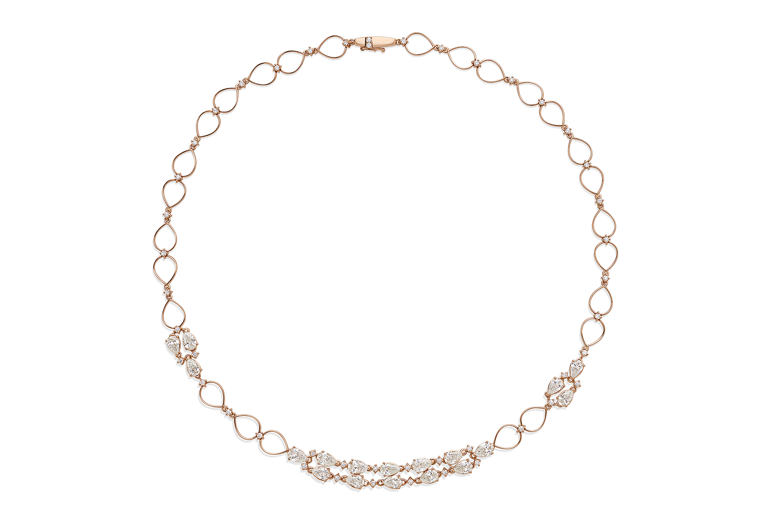  Luvor Vitoria gold and diamond chain necklace