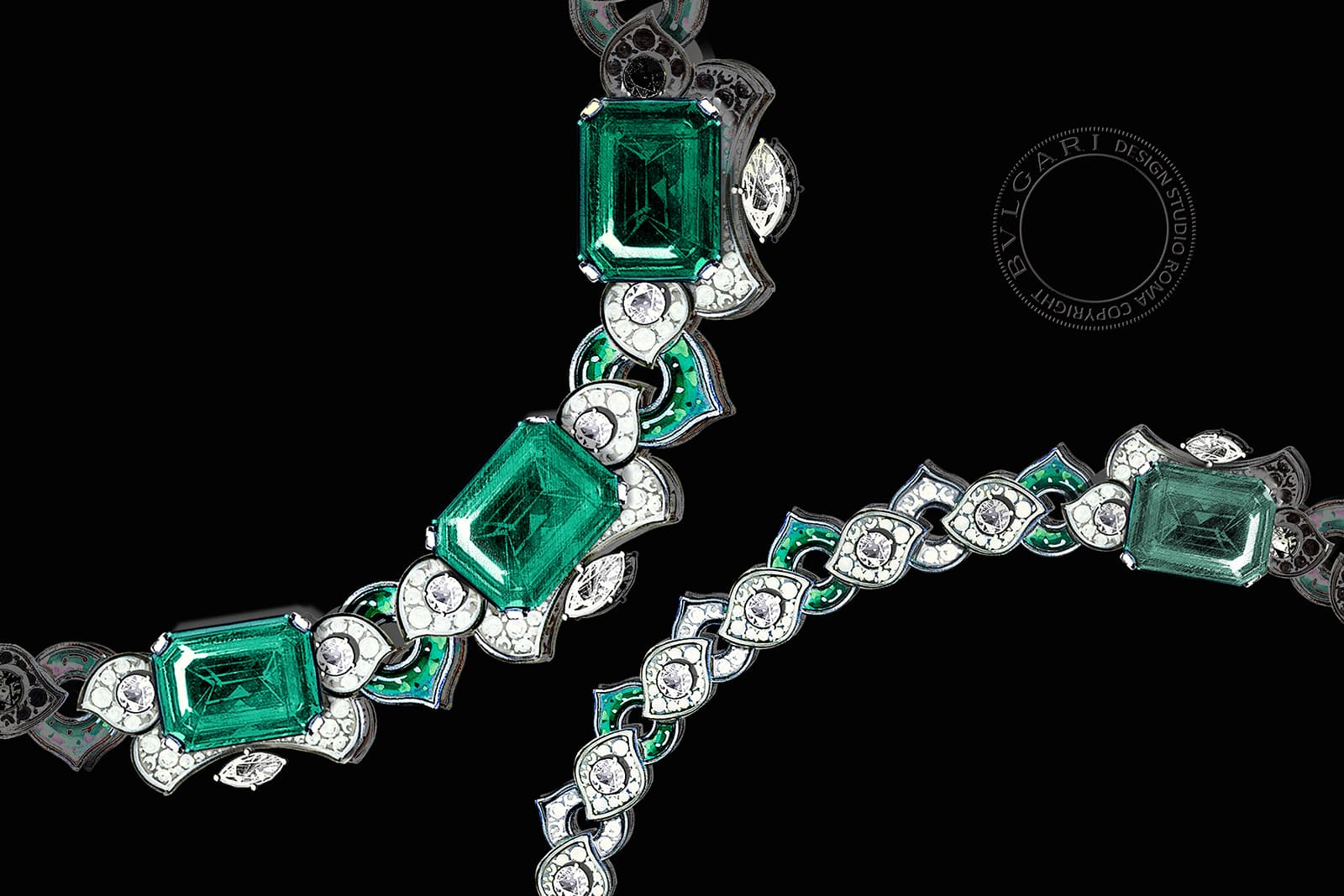  The necklace took Bvlgari's master artisans more than 900 hours to complete