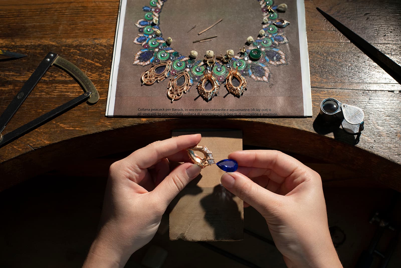  The Peacock necklace was one of the most technically complex jewels the Barocko collection