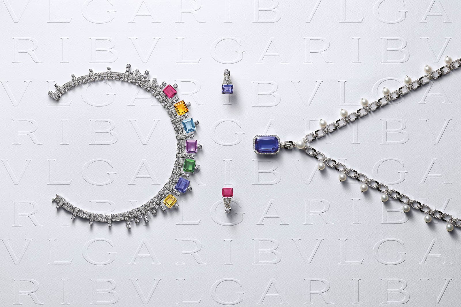  An array of colourful jewels from the new Bvlgari Barocko high jewellery collection 