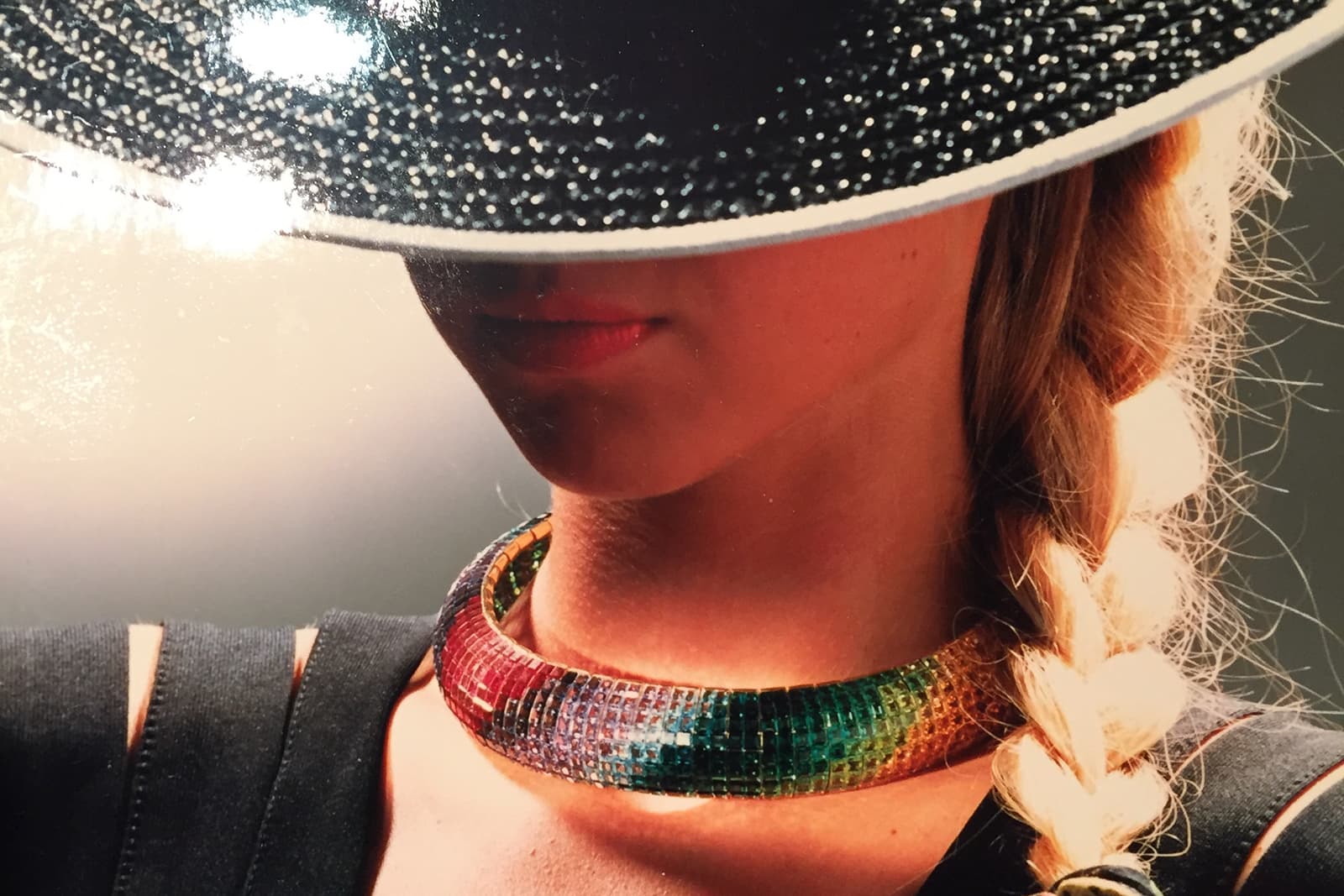The iconic Rainbow necklace, created by Gebrüder Leyser in the late 1970s