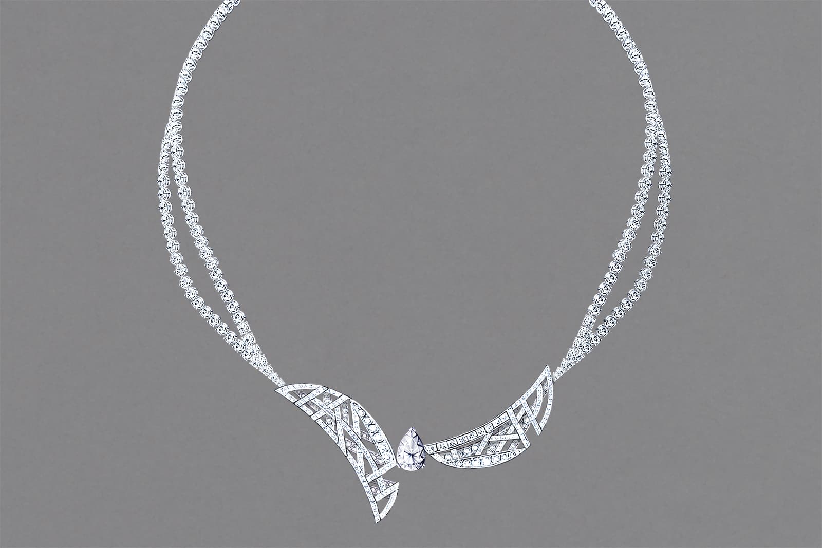  Perspectives de Chaumet Mirage high jewellery diamond necklace in white gold