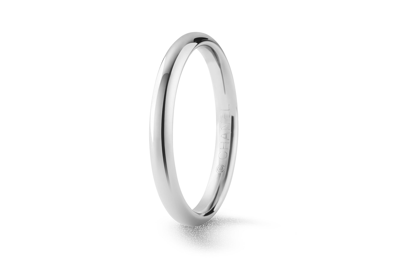  Chanel Ruban wedding band in platinum
