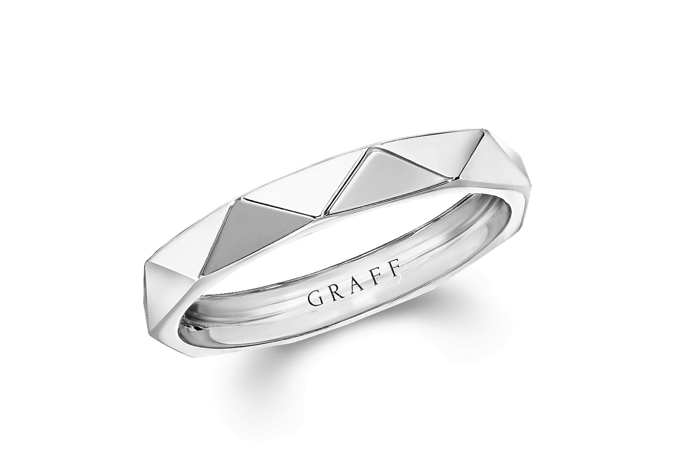  Laurence Graff Signature wedding band in 18 carat white gold