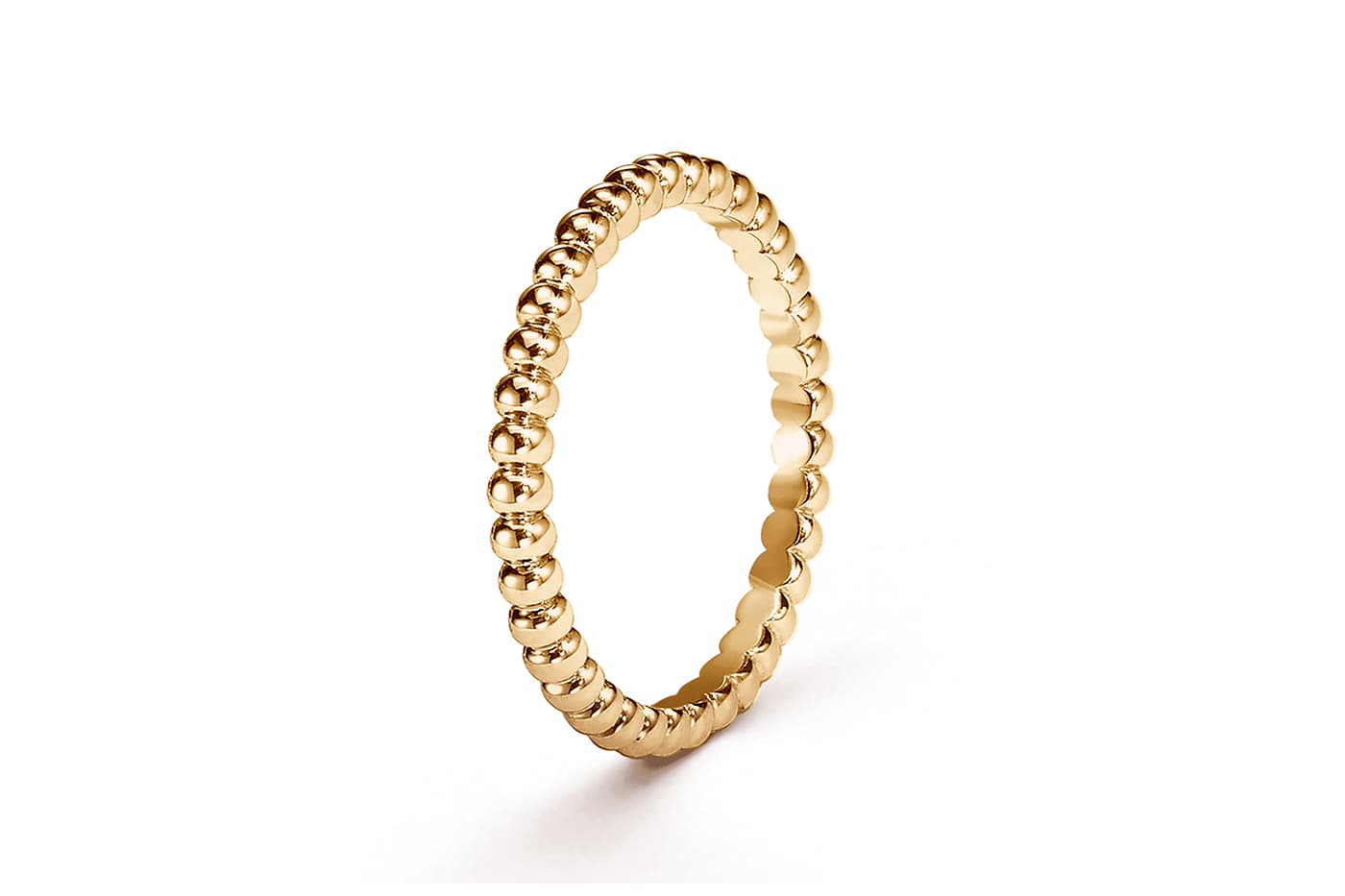  Van Cleef & Arpels Perlée wedding band in 18 carat yellow gold