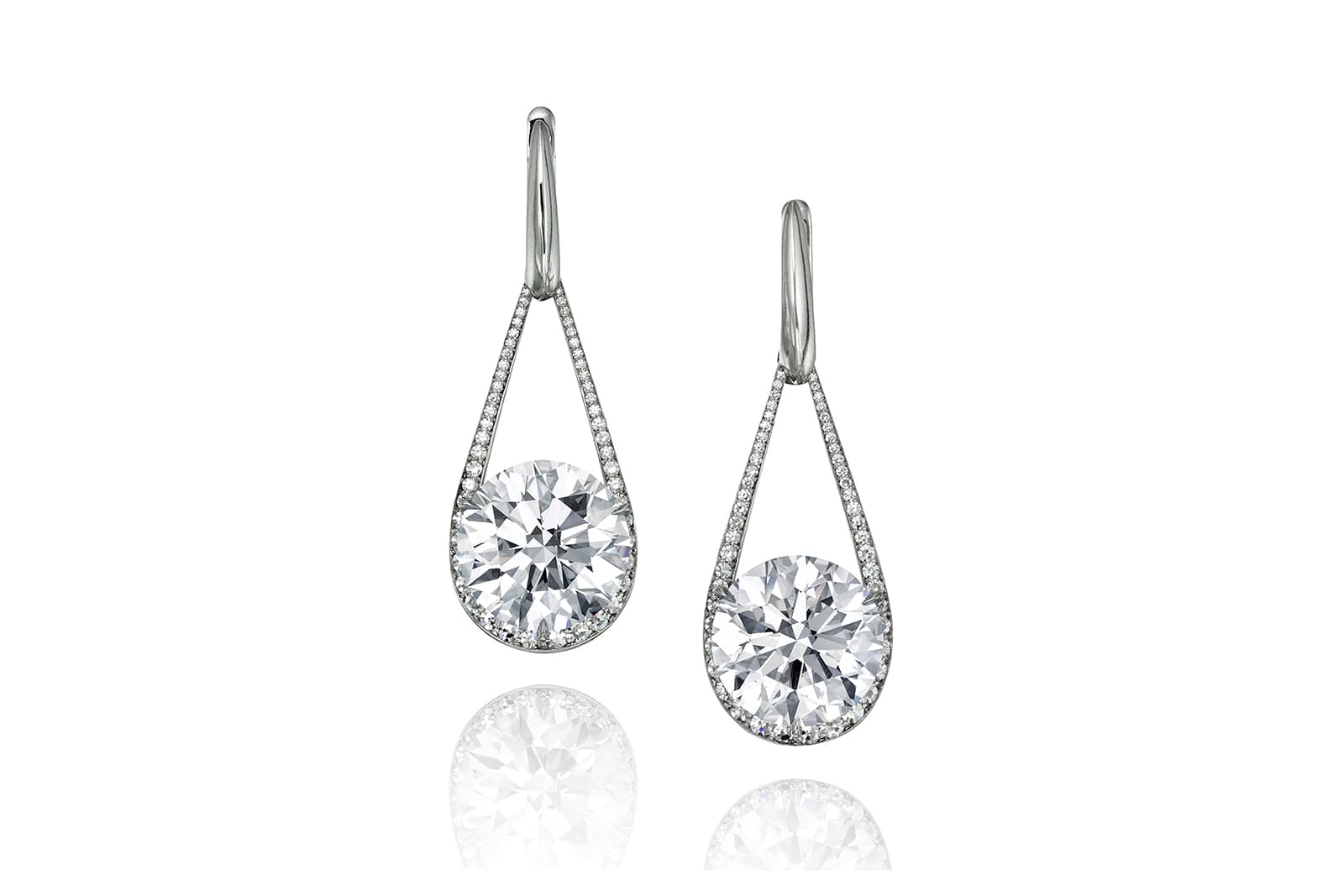 Nicolas Lieou Pendulum earrings for Sotheby's Diamonds