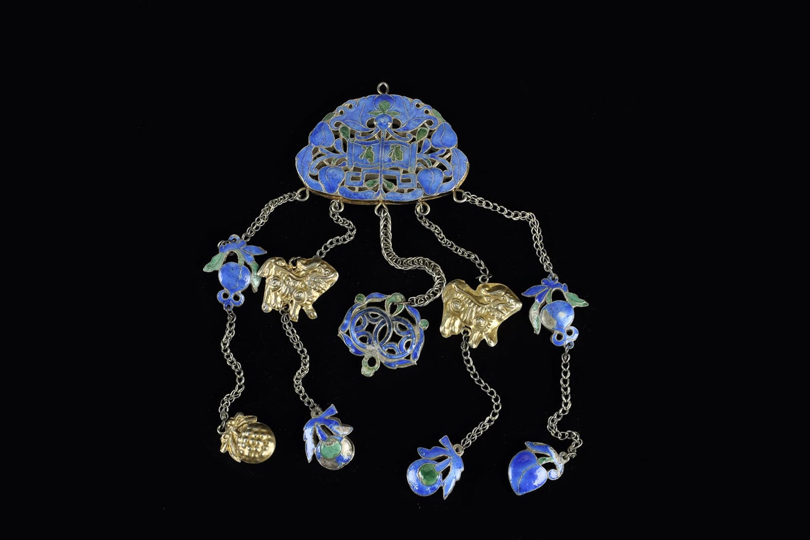 A traditional Beijing enamel headdress